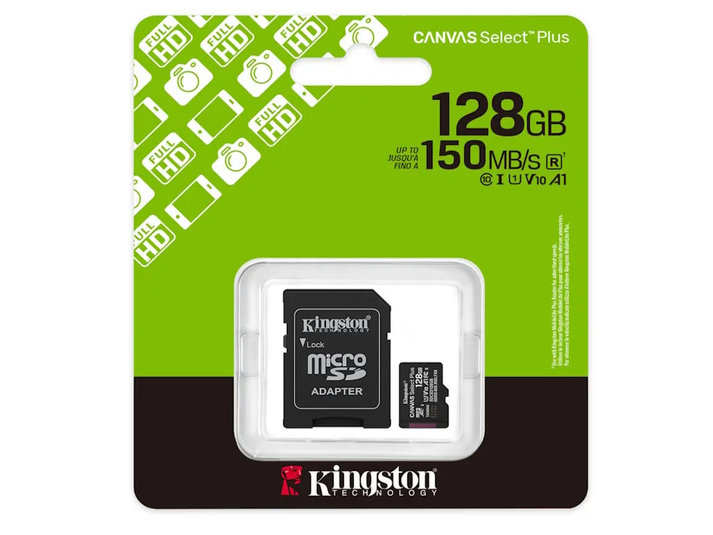 Memorije kartice KINGSTON SDCS3/128GB/microSDXC/128GB/Class10 U1/150MB/s + adapter Slika 2